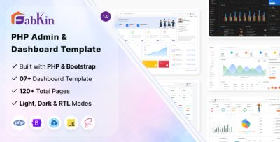 Fabkin - PHP Admin & Dashboard Template