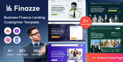 Finazze - Business and Finance Landing CodeIgniter Template