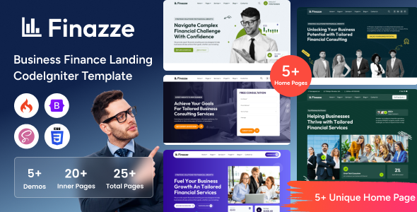Finazze - Business and Finance Landing CodeIgniter Template Finazze - Business and Finance Landing CodeIgniter Template