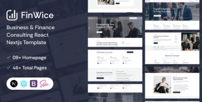 Finwice | Business & Finance Consulting React NextJs Template