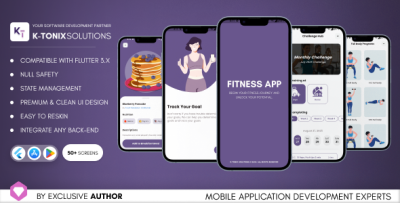 Fitness App | Premium Fitness & Workout App Flutter UI Kit