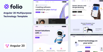 Folio - Angular 20 Multipurpose Technology Template