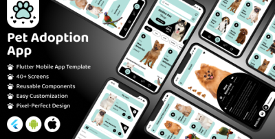 FurNest - Pet Shop eCommerce Flutter Mobile App Template | Android & iOS UI Kit