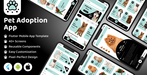 FurNest - Pet Shop eCommerce Flutter Mobile App Template | Android & iOS UI Kit FurNest - Pet Shop eCommerce Flutter Mobile App Template | Android & iOS UI Kit