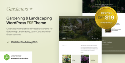 Gardenors - Gardening & Landscaping FSE WordPress Theme