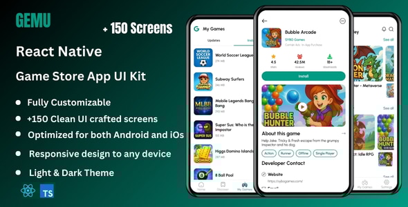 Gemu - Game Store React Native Expo App Ui Kit Gemu - Game Store React Native Expo App Ui Kit