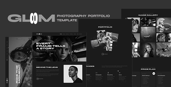 Gloom - Photography Portfolio Template Gloom - Photography Portfolio Template