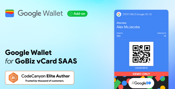 Google Wallet Addon GoBiz - vCard SaaS Digital Business Card Script Google Wallet Addon GoBiz - vCard SaaS Digital Business Card Script