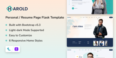 Harold - Personal Portfolio Flask Template