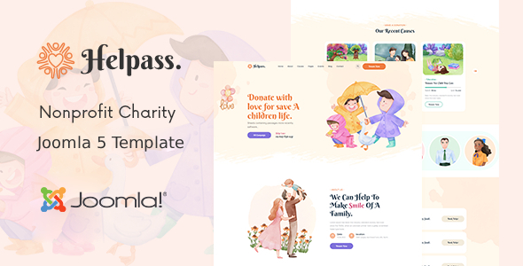 Helpass - Joomla 5 Charity Nonprofit Template Helpass - Joomla 5 Charity Nonprofit Template