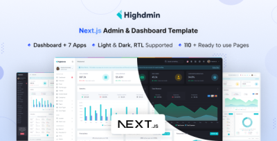 Highdmin - NextJs Admin & Dashboard Template
