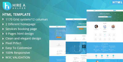 Hire a Helper - Home Multi Services Provider HTML Template