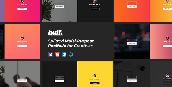 HULF — Splitted Multi-Purpose Portfolio for Creatives HULF — Splitted Multi-Purpose Portfolio for Creatives