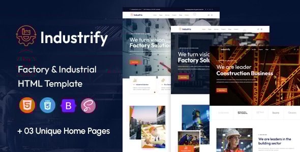 Industrify - Factory & Industrial HTML Template Industrify - Factory & Industrial HTML Template