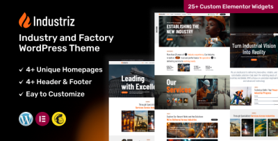 Industriz – Industry and Factory WordPress Theme