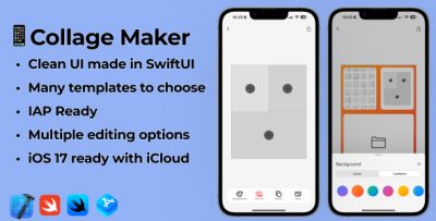 iOS 17 Swift Voice Photo Editing App | Collage Maker App with IAP