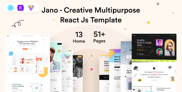 Jano - Multipurpose React Js Template Jano - Multipurpose React Js Template