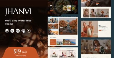 Jhanvi - Blog WordPress Theme