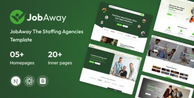 Jobaway - Staffing Agency React Next Js Template