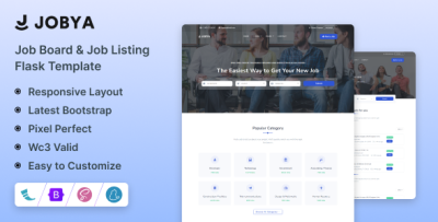Jobya - Job Board & Job Listing Flask Template