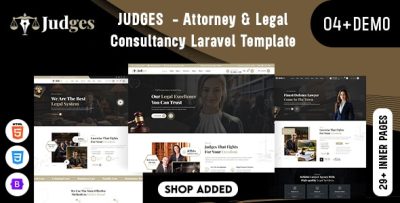 Judges - Attorney & Legal Consultancy Laravel Template