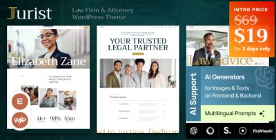 Jurist - Law Firm & Attorney WordPress Theme