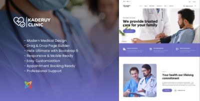 Kaderuy - Modern Medical & Healthcare Joomla Template