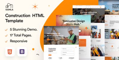 Kamla - Construction HTML5 Template