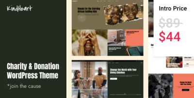 KindHeart - Charity and Donation WordPress Theme