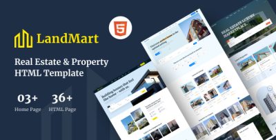 LandMart - Real Estate & Property HTML Template + RTL