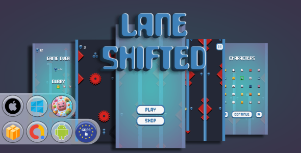 Lane Shifted Game Template Lane Shifted Game Template