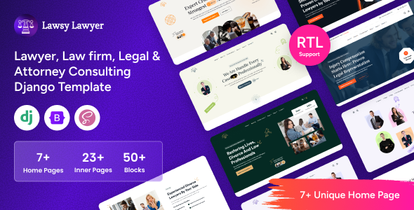 Lawsy - Lawyer Consulting Django Template Lawsy - Lawyer Consulting Django Template