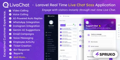 LivaChat SaaS - Real-Time Live Chat CRM to Boost Sales & Support