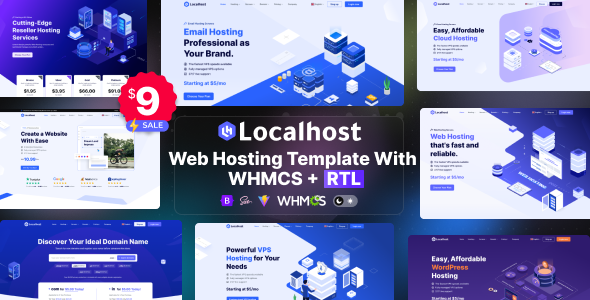 Localhost - Web Hosting Template with WHMCS + RTL Localhost - Web Hosting Template with WHMCS + RTL