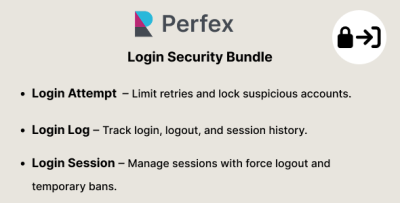 Login Security Bundle for Perfex CRM