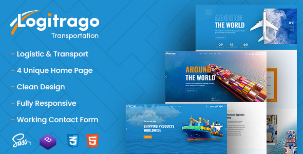 Logitrago - Transport & Logistics HTML Template Logitrago - Transport & Logistics HTML Template