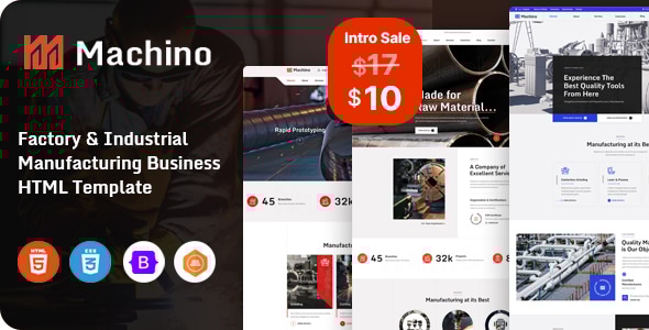 Machino - Factory & Industrial HTML Template Machino - Factory & Industrial HTML Template