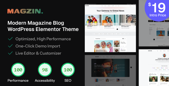 Magzin - Modern High-Performance Blog WordPress Elementor Theme Magzin - Modern High-Performance Blog WordPress Elementor Theme