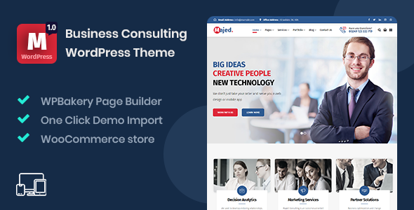 Majed - Business Consulting WordPress Theme Majed - Business Consulting WordPress Theme