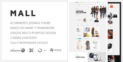 Mall - Multi-Purpose eCommerce Responsive Joomla Template