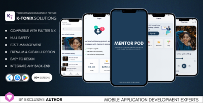 Mentor Pod | Membership App for Early Career Teachers Flutter UI Kit