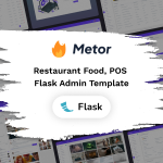 Metor - Flask 3 Restaurant Food Admin Dashboard Template