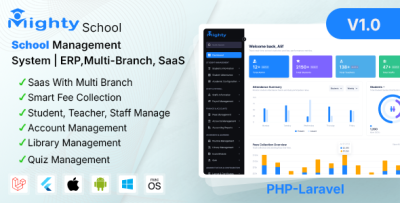 Mighty School Pro - School Management System (ERP, Multi-Branch, SaaS All In One)
