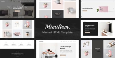 Mimilism - Clean & Minimal Portfolio HTML Template