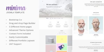 Minima - Creative & Professional Joomla Template