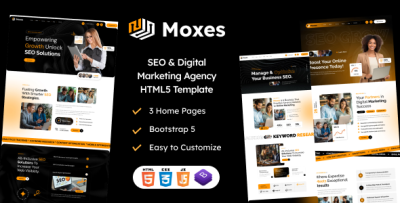 Moxes - SEO & Digital Marketing Agency HTML Template