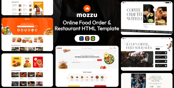Mozzu – Online Food Ordering & Restaurant HTML Template Mozzu – Online Food Ordering & Restaurant HTML Template