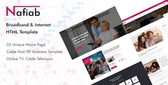 Nafiab - Broadband & Internet HTML Template Nafiab - Broadband & Internet HTML Template