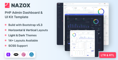 Nazox - PHP Admin & Dashboard Template