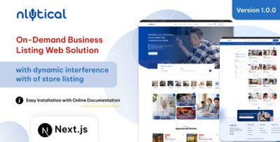 Nlytical - Subscription-Based Business Listing & Directory Website Add-on (Next.js)